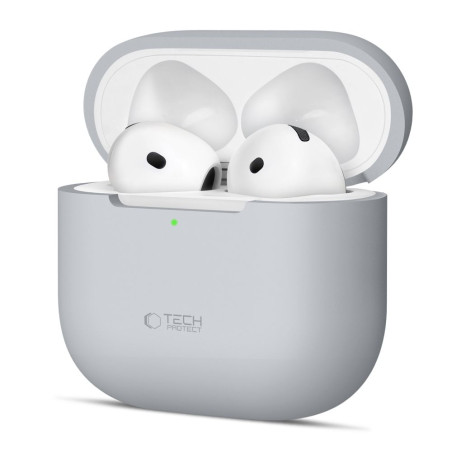 Silikonové pouzdro Tech-Protect pro Apple AirPods 4 – Crayon Grey