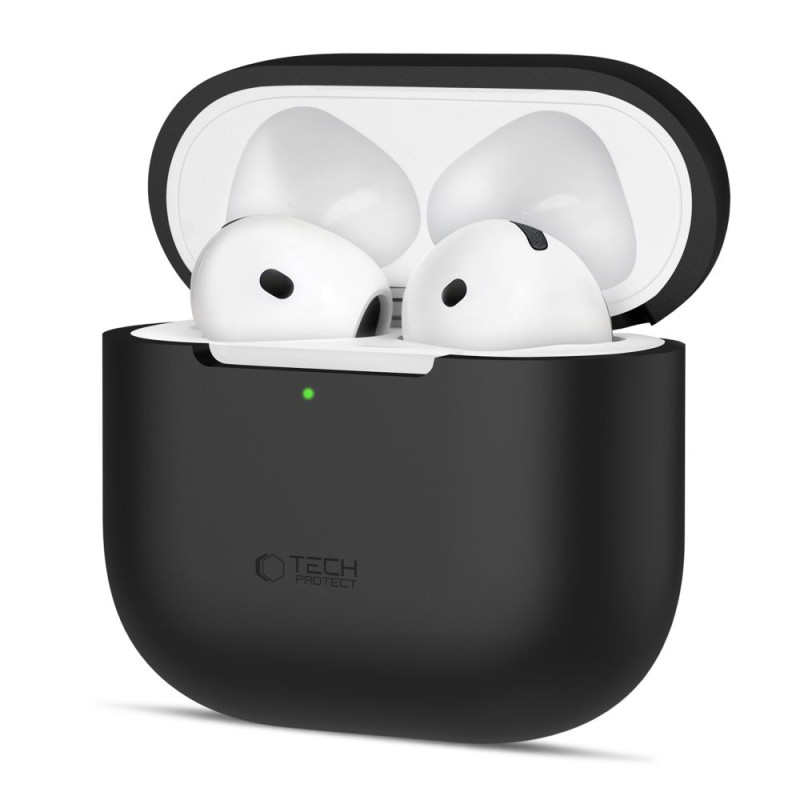 Silikonové pouzdro Tech-Protect pro Apple AirPods 4 – černé