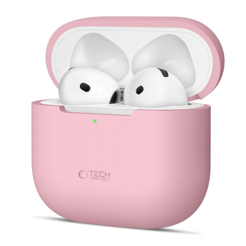 Silikonové pouzdro Tech-Protect pro Apple AirPods 4 – Dusty Pink