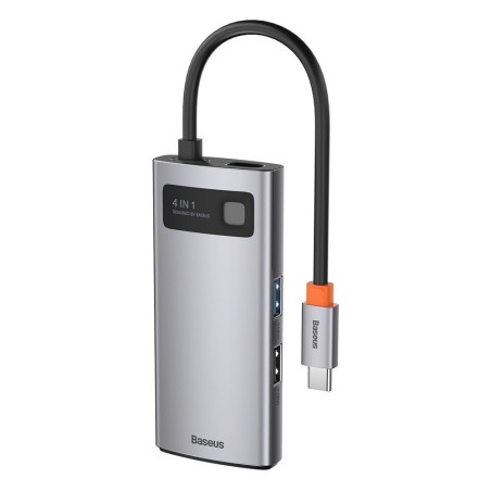 BASEUS CAHUB-CY0G USB-C Hub 4v1 (HDMI, USB-C, 2xUSB), PD až 100W, Space Grey
