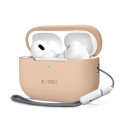 Silikonové pouzdro Tech-Protect pro Apple AirPods Pro 1 / 2 – Caffe Latte