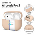 Silikonové pouzdro Tech-Protect pro Apple AirPods Pro 1 / 2 – Caffe Latte