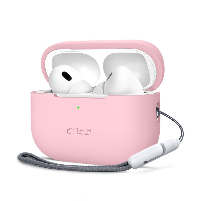 Silikonové pouzdro Tech-Protect pro Apple AirPods Pro 1 / 2 – Dusty Pink