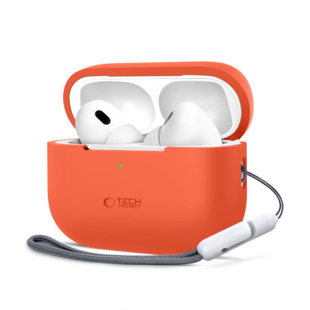 Silikonové pouzdro Tech-Protect pro Apple AirPods Pro 1 / 2 – Neon Orange