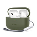 Silikonové pouzdro Tech-Protect pro Apple AirPods Pro 1 / 2 – Olive Green