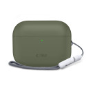 Silikonové pouzdro Tech-Protect pro Apple AirPods Pro 3 – Olive Green