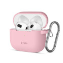 Silikonové pouzdro Tech-Protect Silicone Hook pro Apple AirPods 3 – Dusty Pink