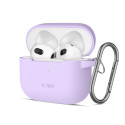 Silikonové pouzdro Tech-Protect Silicone Hook pro Apple AirPods 3 – Lavender