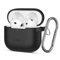 Silikonové pouzdro Tech-Protect Silicone Hook pro Apple AirPods 4 – černé