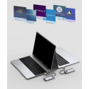 BASEUS CAHUB-CY0G USB-C Hub 4v1 (HDMI, USB-C, 2xUSB), PD až 100W, Space Grey