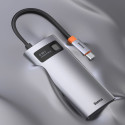 BASEUS CAHUB-CY0G USB-C Hub 4v1 (HDMI, USB-C, 2xUSB), PD až 100W, Space Grey