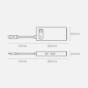 BASEUS CAHUB-CY0G USB-C Hub 4v1 (HDMI, USB-C, 2xUSB), PD až 100W, Space Grey