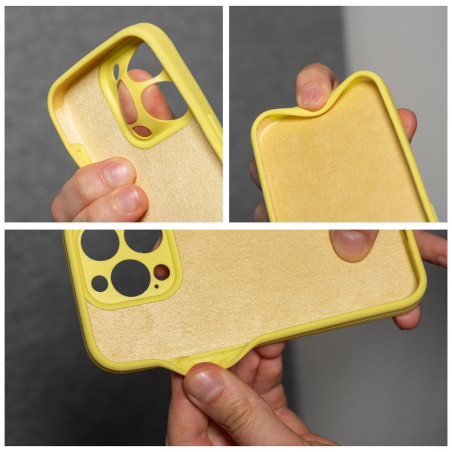 Kryt iPhone 16e/17e silikon 2mm - žlutý