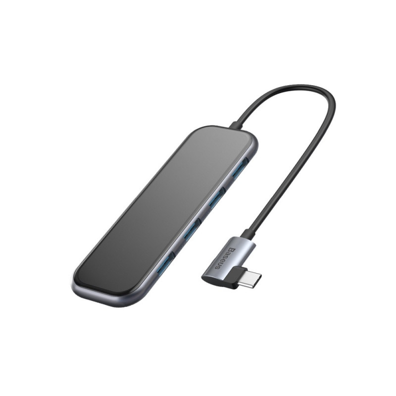 BASEUS CAHUB-EZ0G USB-C Hub 5v1 (4x USB3.0, USB-C), PD až 60W, černý