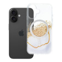 Kryt GOLDEN MAG COVER iPhone 16 – white (MagSafe)