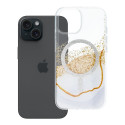 Kryt GOLDEN MAG COVER MagSafe iPhone 15 – bílý