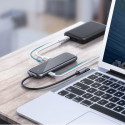 BASEUS CAHUB-EZ0G USB-C Hub 5v1 (4x USB3.0, USB-C), PD až 60W, černý