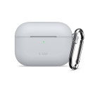 Silikonové pouzdro Tech-Protect Silicone Hook pro Apple AirPods Pro 3 – Crayon Grey