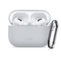 Silikonové pouzdro Tech-Protect Silicone Hook pro Apple AirPods Pro 3 – Crayon Grey
