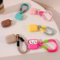 Silikonové pouzdro Tech-Protect Silicone Rope pro Apple AirPods Pro 1 / 2 – Caffe Latte