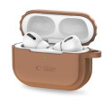 Silikonové pouzdro Tech-Protect Silicone Rope pro Apple AirPods Pro 1 / 2 – Chocolate Brown