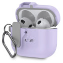 Silikonové pouzdro Tech-Protect Slim Hook pro Apple AirPods 4 – Lavender