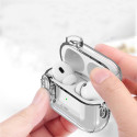 Silikonové pouzdro Tech-Protect Slim Hook pro Apple AirPods Pro 1 / 2 – Clear