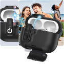 Silikonové pouzdro Tech-Protect Slim Hook pro Apple AirPods Pro 3 – Black