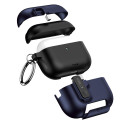 Silikonové pouzdro Tech-Protect Slim Hook pro Apple AirPods Pro 3 – Navy Blue