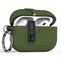 Silikonové pouzdro Tech-Protect Slim Hook pro Apple AirPods Pro 3 – Olive Green