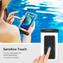 SPIGEN A601 Vodotěsné IPX8 pouzdro pro mobilní telefon až 6,8", 2ks, černé