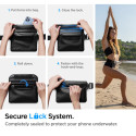SPIGEN A620 Vodotěsná IPX8 ledvinka 22x15cm pro telefon a další elektroniku, černé