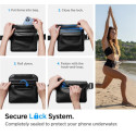 SPIGEN A620 Vodotěsná IPX8 ledvinka 22x15cm pro telefon a další elektroniku, černé