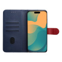 Split Book pouzdro Motorola G17 POWER – navy/červená