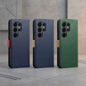 Split Book pouzdro Motorola G17 POWER – navy/červená
