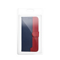 Split Book pouzdro Motorola G17 POWER – navy/červená