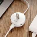 BASEUS CAHUB-QB02 Hub USB/USB-C na 1x USB3.0 + 3x USB2.0, bílý