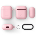 SPIGEN AirPods Case silikonový kryt pro Apple AirPods 1/2, růžový
