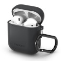 SPIGEN AirPods Case silikonový kryt pro Apple AirPods 1/2, uhlově černý