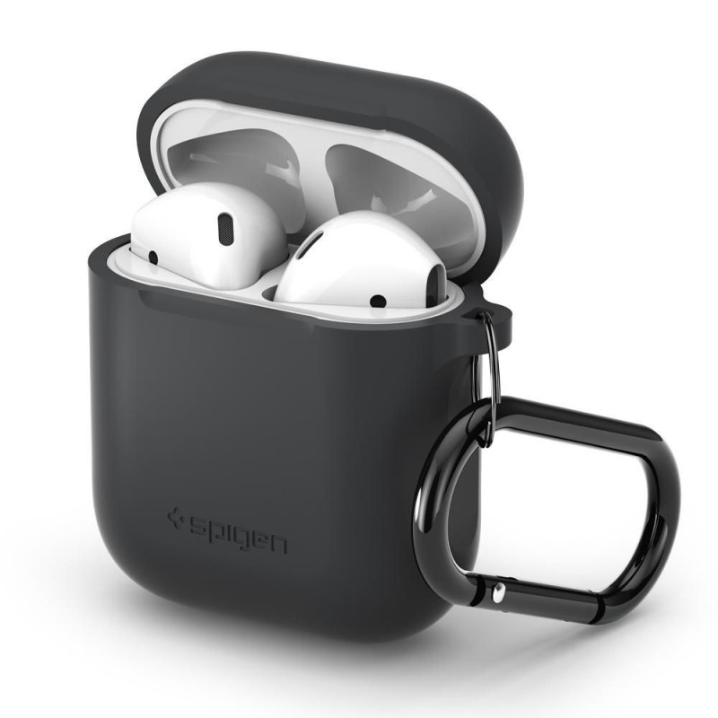 SPIGEN AirPods Case silikonový kryt pro Apple AirPods 1/2, uhlově černý