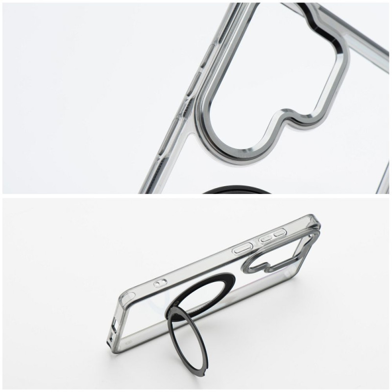 Kryt FRAME CIRCLE STAND pro Galaxy A36 - černý