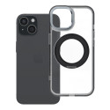 Kryt FRAME CIRCLE STAND pro iPhone 15 - černý