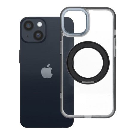 Kryt FRAME CIRCLE STAND pro iPhone 14 - černý