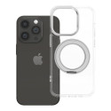 Kryt FRAME CIRCLE STAND pro iPhone 14 Pro - průhledný