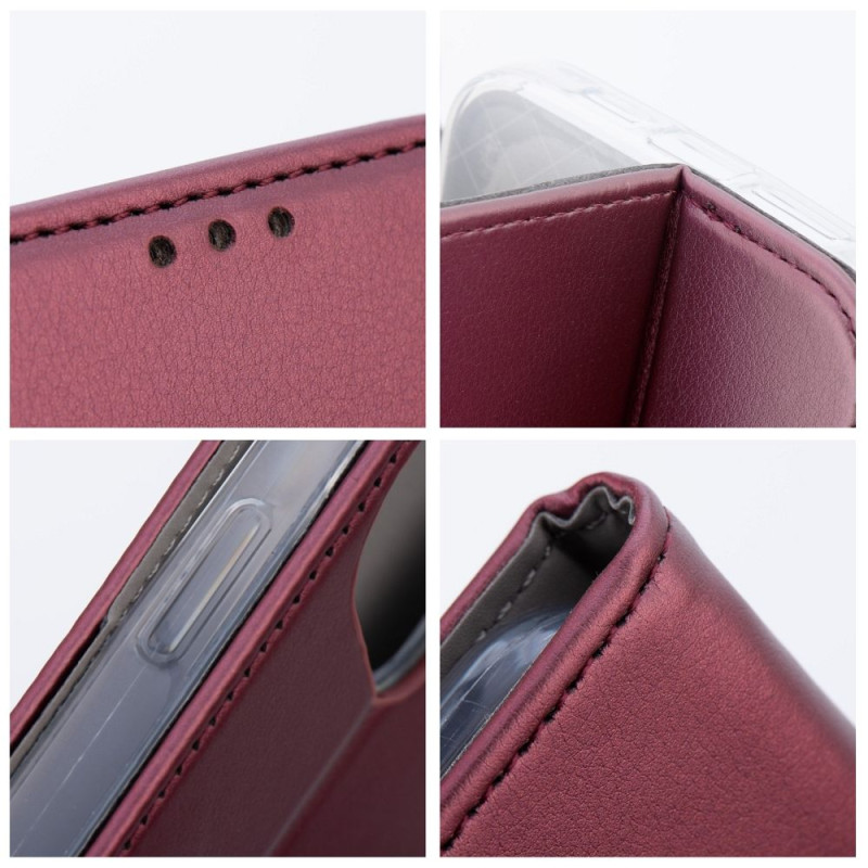 Kryt Smart Magneto pro Xiaomi Redmi 17C - vínový