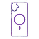 Kryt FRAME CLEAR HYBRID MAG COVER Galaxy A07/A08 fialový