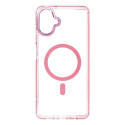 Kryt FRAME CLEAR HYBRID MAG COVER Galaxy A07/A08 - pudrově růžový