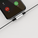 BASEUS CAL46-01 adaptér pro sluchátka a napájení (Lightning na 2x Lightning), černá