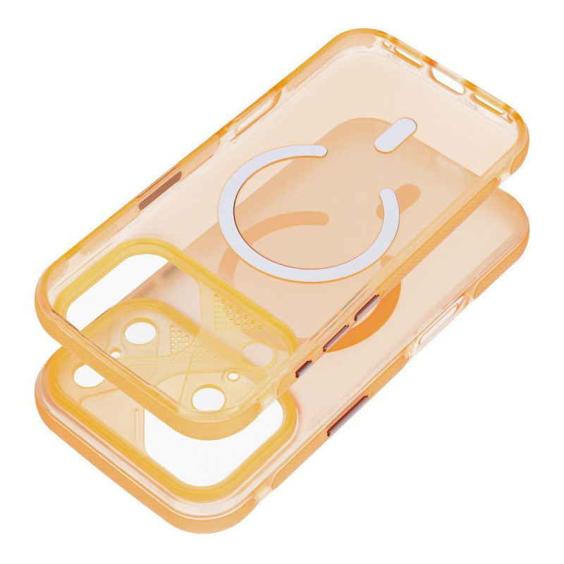 Kryt AURORA MAG COVER pro iPhone 17 Pro Max - oranžový