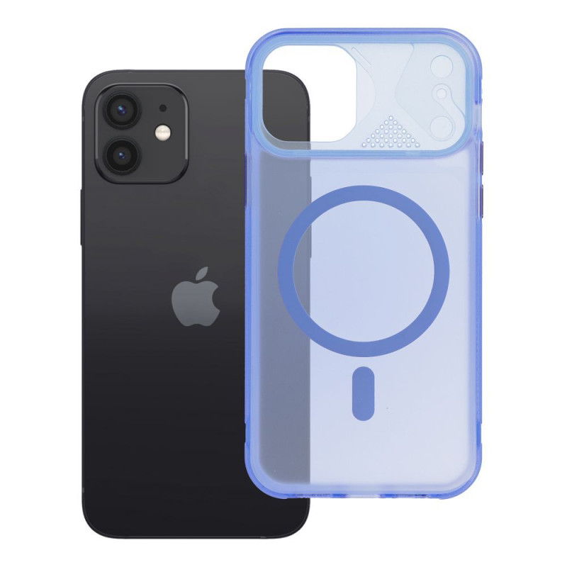 Kryt AURORA MAG COVER pro iPhone 12 - modrá